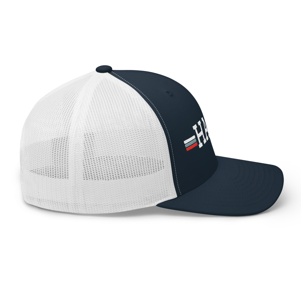 HAGO Americana Trucker Hat | Classic Six-Panel Mesh Snapback