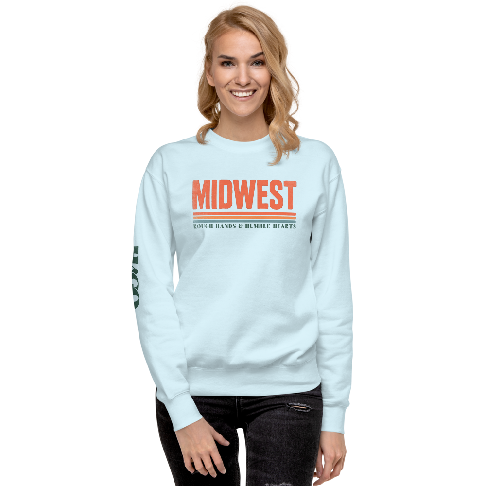 Midwest Rough & Humble Premium Sweatshirt | Unisex Pullover