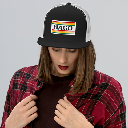 Retro Gives Me the Feels Flat Bill Trucker Hat | Mesh Snapback
