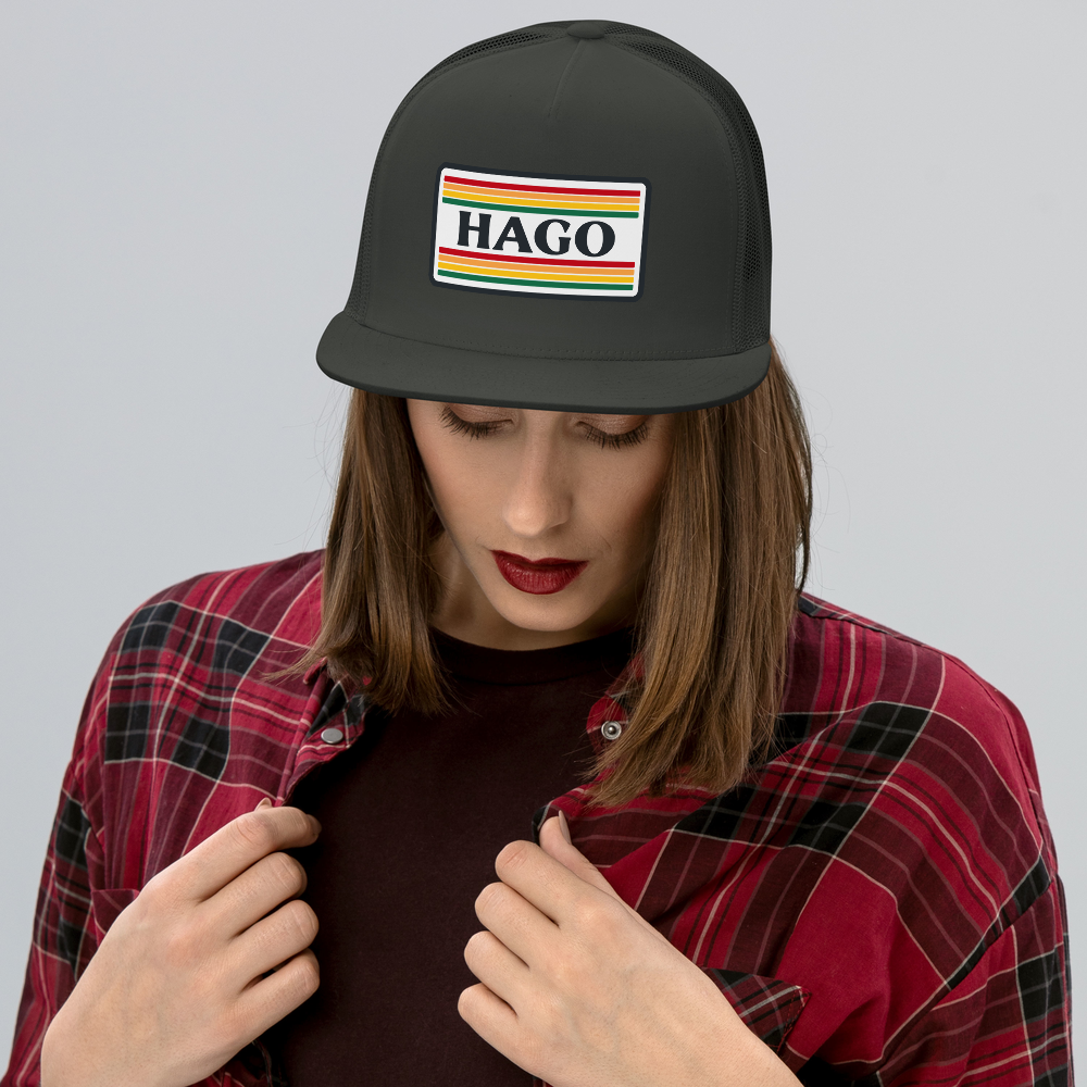Retro Gives Me the Feels Flat Bill Trucker Hat | Mesh Snapback