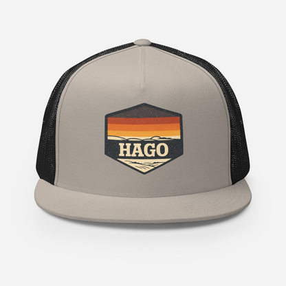 Retro Gives Me the Feels Flat Bill Trucker Hat | Mesh Snapback