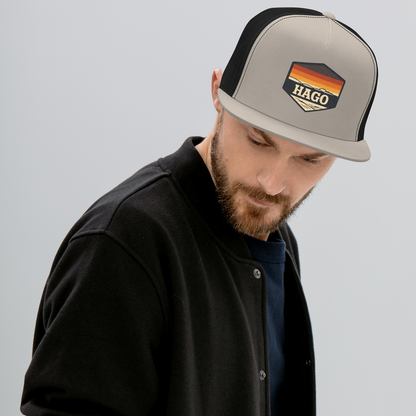 Retro Gives Me the Feels Flat Bill Trucker Hat | Mesh Snapback