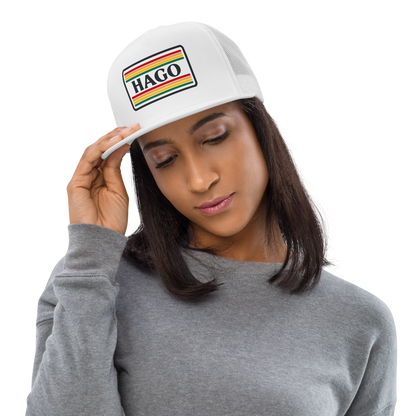 Retro Gives Me the Feels Flat Bill Trucker Hat | Mesh Snapback
