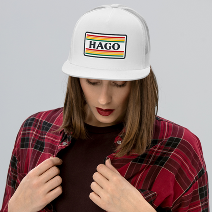Retro Gives Me the Feels Flat Bill Trucker Hat | Mesh Snapback