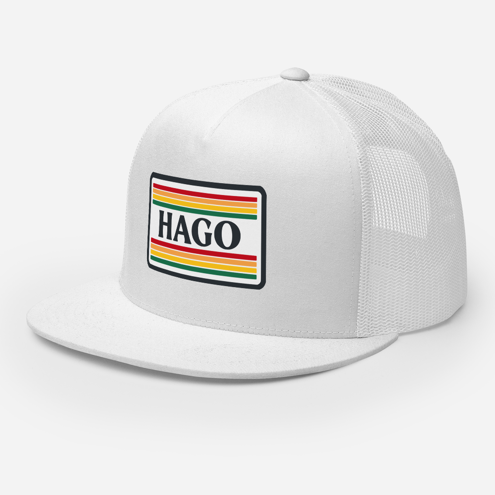 Retro Gives Me the Feels Flat Bill Trucker Hat | Mesh Snapback