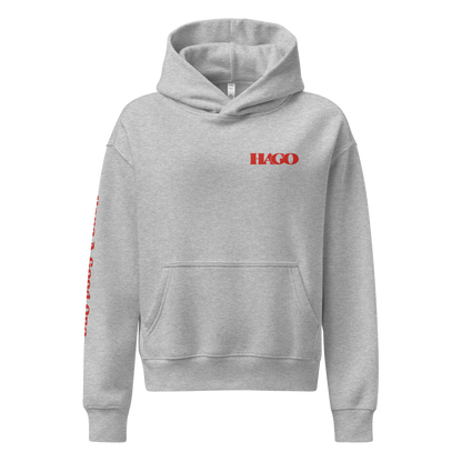 HAGO Wordmark Women's Relaxed Hoodie | Pullover Sweatshirt