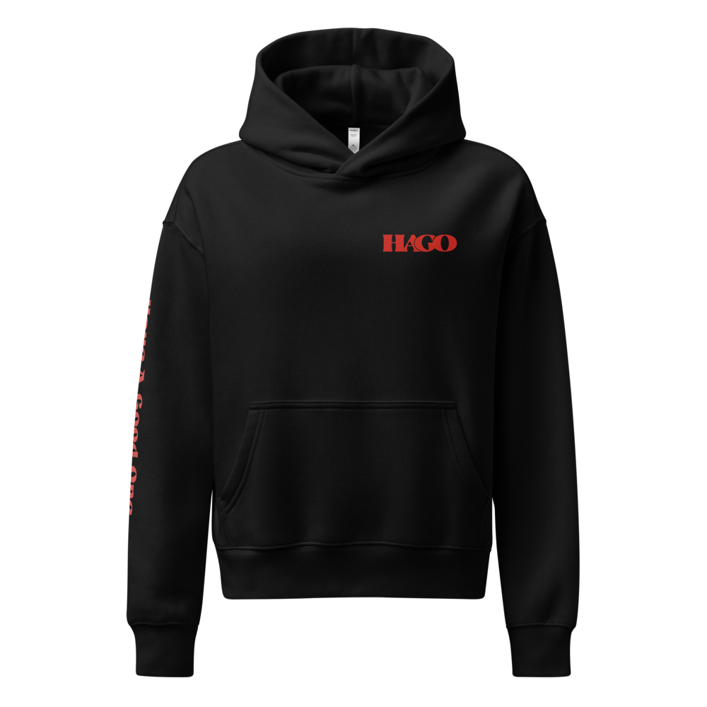 HAGO Wordmark Women's Relaxed Hoodie | Pullover Sweatshirt