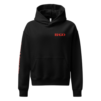 HAGO Wordmark Women's Relaxed Hoodie | Pullover Sweatshirt