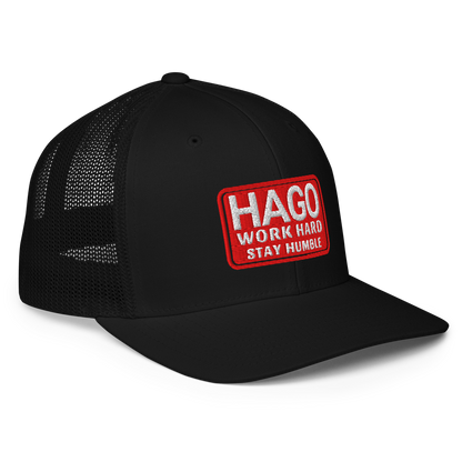Work Hard Stay Humble Mesh Fitted Hat, Closed Back