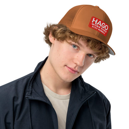 Work Hard Stay Humble Mesh Fitted Hat, Closed Back