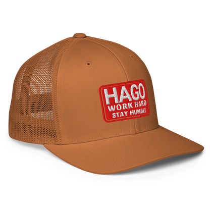 Work Hard Stay Humble Mesh Fitted Hat, Closed Back