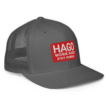 Work Hard Stay Humble Mesh Fitted Hat, Closed Back
