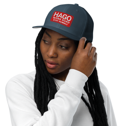 Work Hard Stay Humble Mesh Fitted Hat, Closed Back