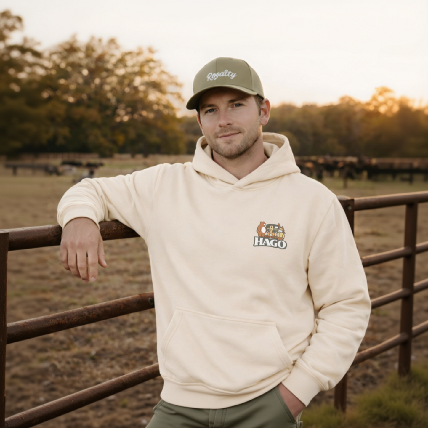 HAGO Camp Rules Hoodie | Urban Garment-Dyed Pullover Sweatshirt