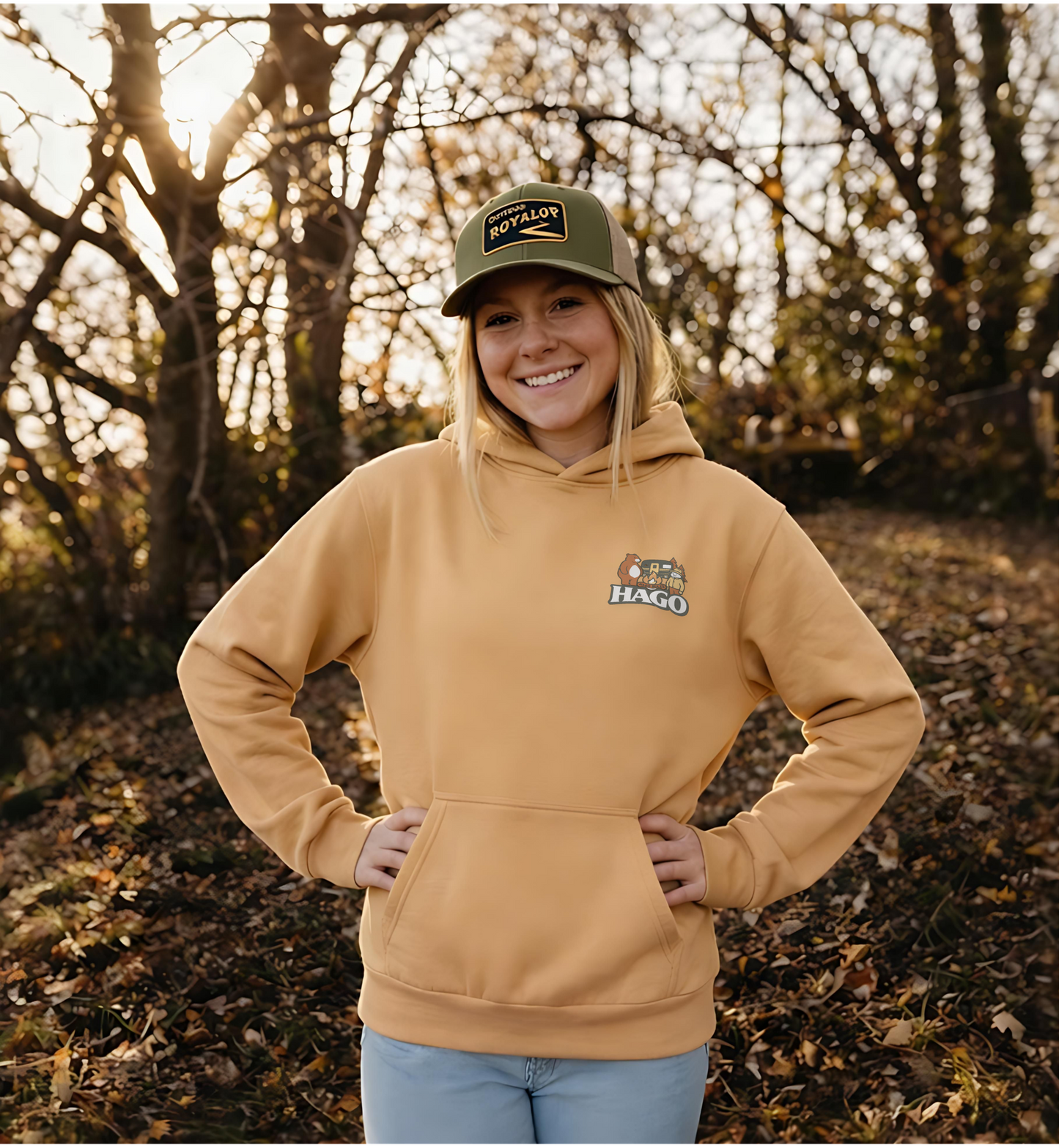HAGO Camp Rules Hoodie | Urban Garment-Dyed Pullover Sweatshirt