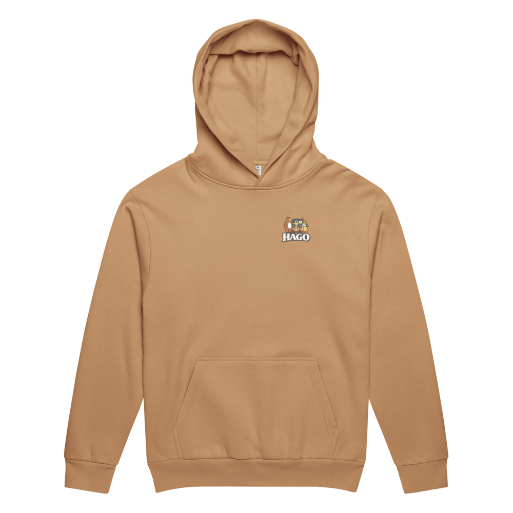 HAGO Camp Rules Hoodie | Urban Garment-Dyed Pullover Sweatshirt