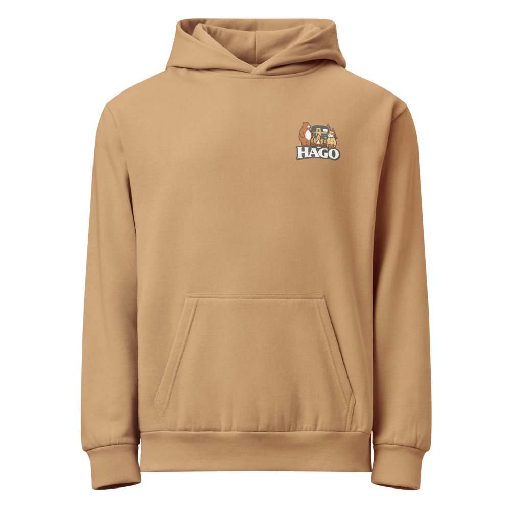 HAGO Camp Rules Hoodie | Urban Garment-Dyed Pullover Sweatshirt