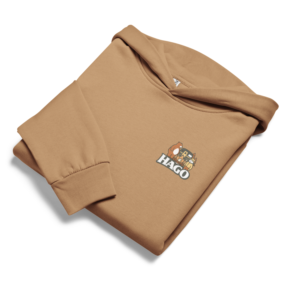HAGO Camp Rules Hoodie | Urban Garment-Dyed Pullover Sweatshirt