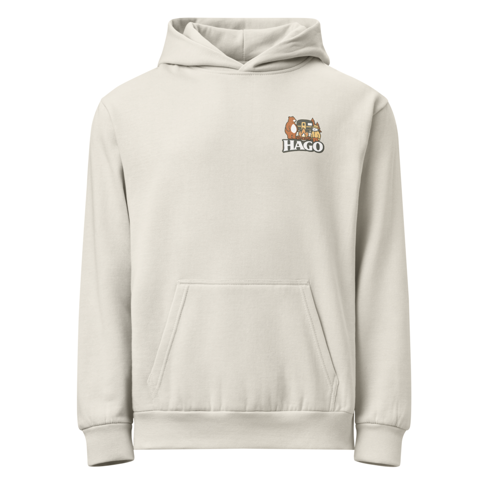 HAGO Camp Rules Hoodie | Urban Garment-Dyed Pullover Sweatshirt