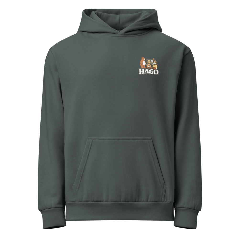 HAGO Camp Rules Hoodie | Urban Garment-Dyed Pullover Sweatshirt
