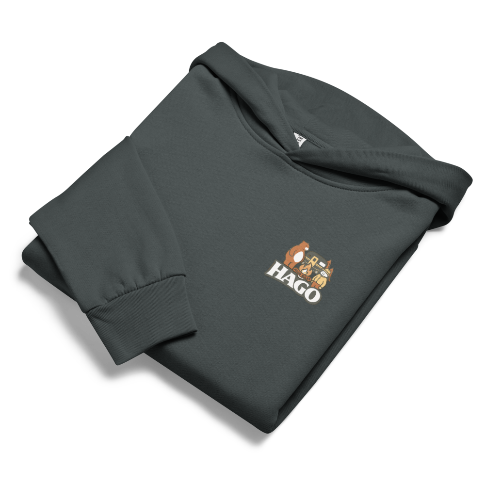 HAGO Camp Rules Hoodie | Urban Garment-Dyed Pullover Sweatshirt
