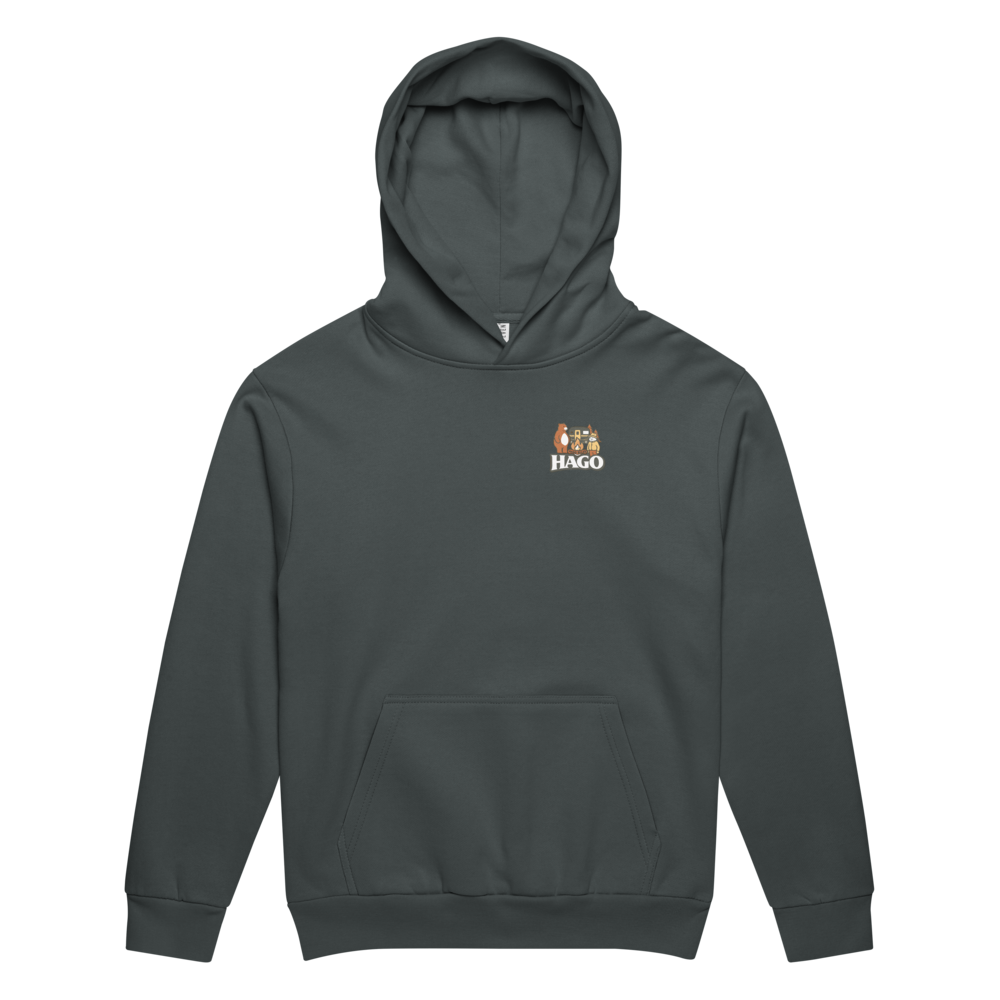 HAGO Camp Rules Hoodie | Urban Garment-Dyed Pullover Sweatshirt