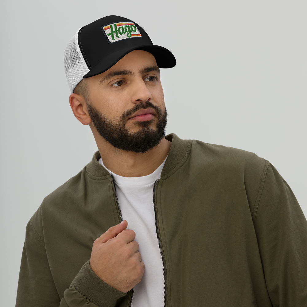 Sunset Retro HAGO Trucker Hat