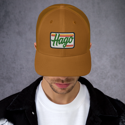 Sunset Retro HAGO Trucker Hat