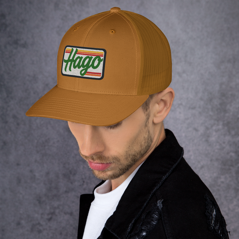 Sunset Retro HAGO Trucker Hat