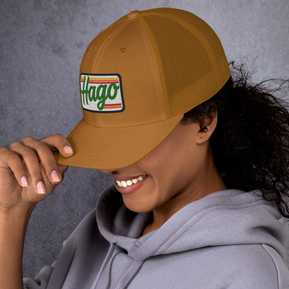 Sunset Retro HAGO Trucker Hat