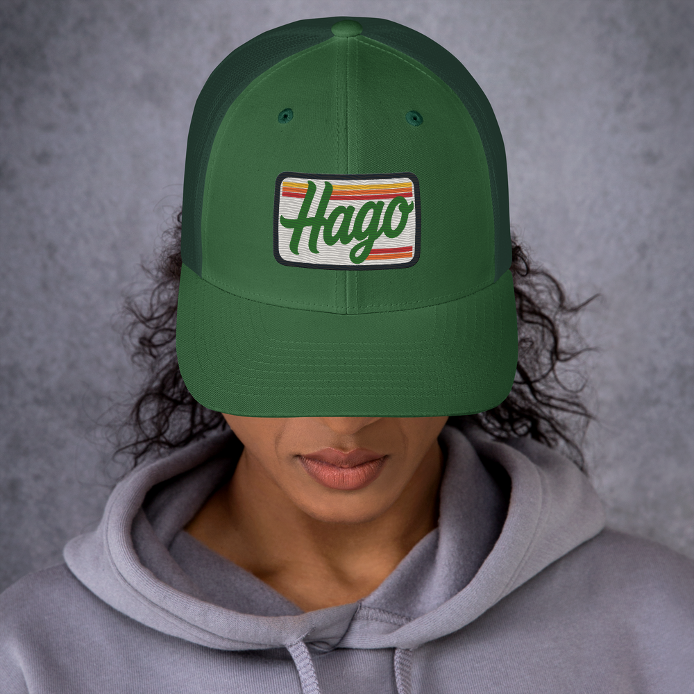 Sunset Retro HAGO Trucker Hat