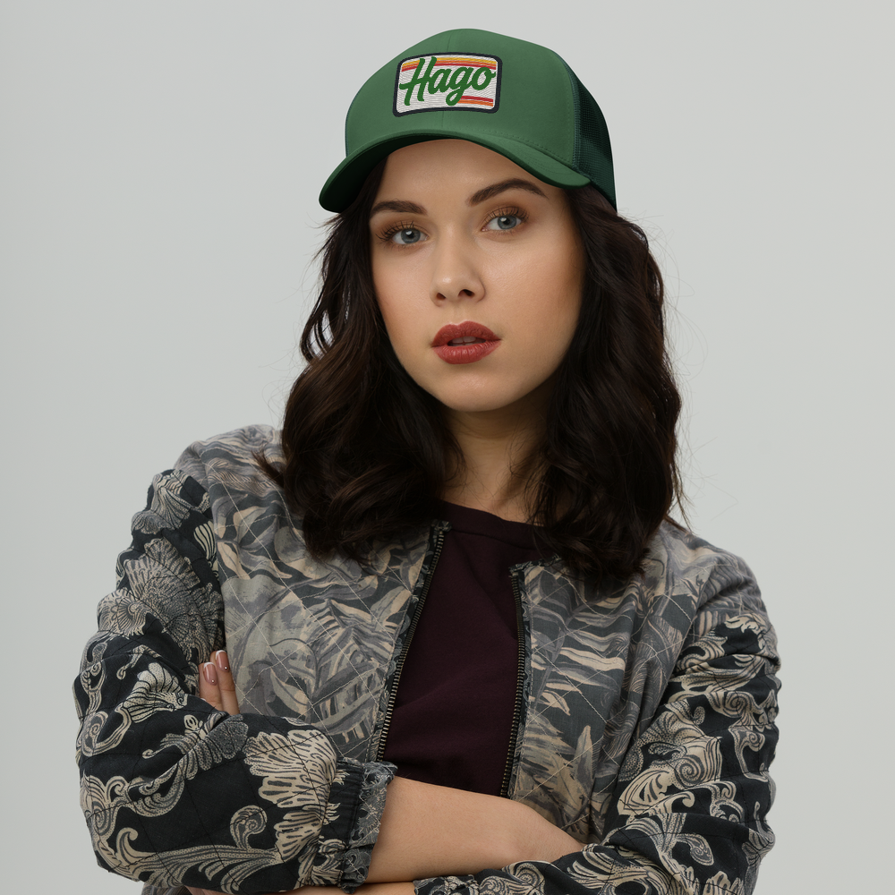 Sunset Retro HAGO Trucker Hat
