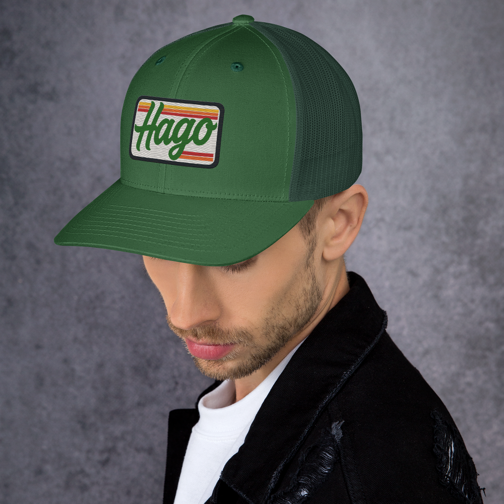 Sunset Retro HAGO Trucker Hat