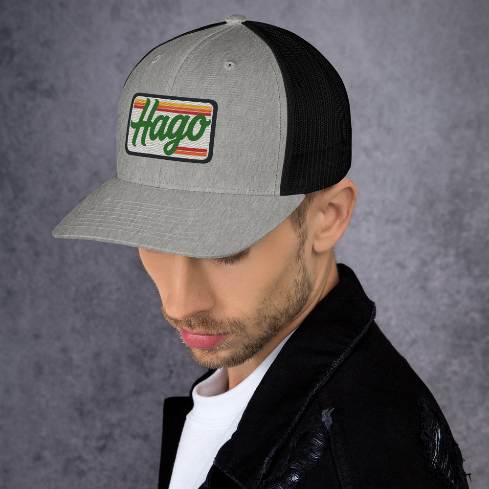 Sunset Retro HAGO Trucker Hat