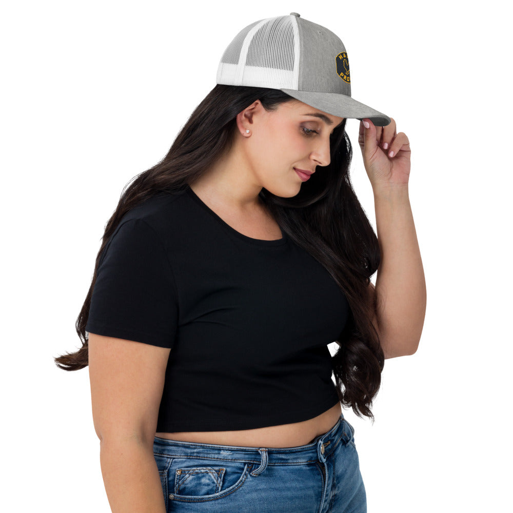 HAGO Proud  Emblem Trucker Hat | Mesh Back Snapback Cap