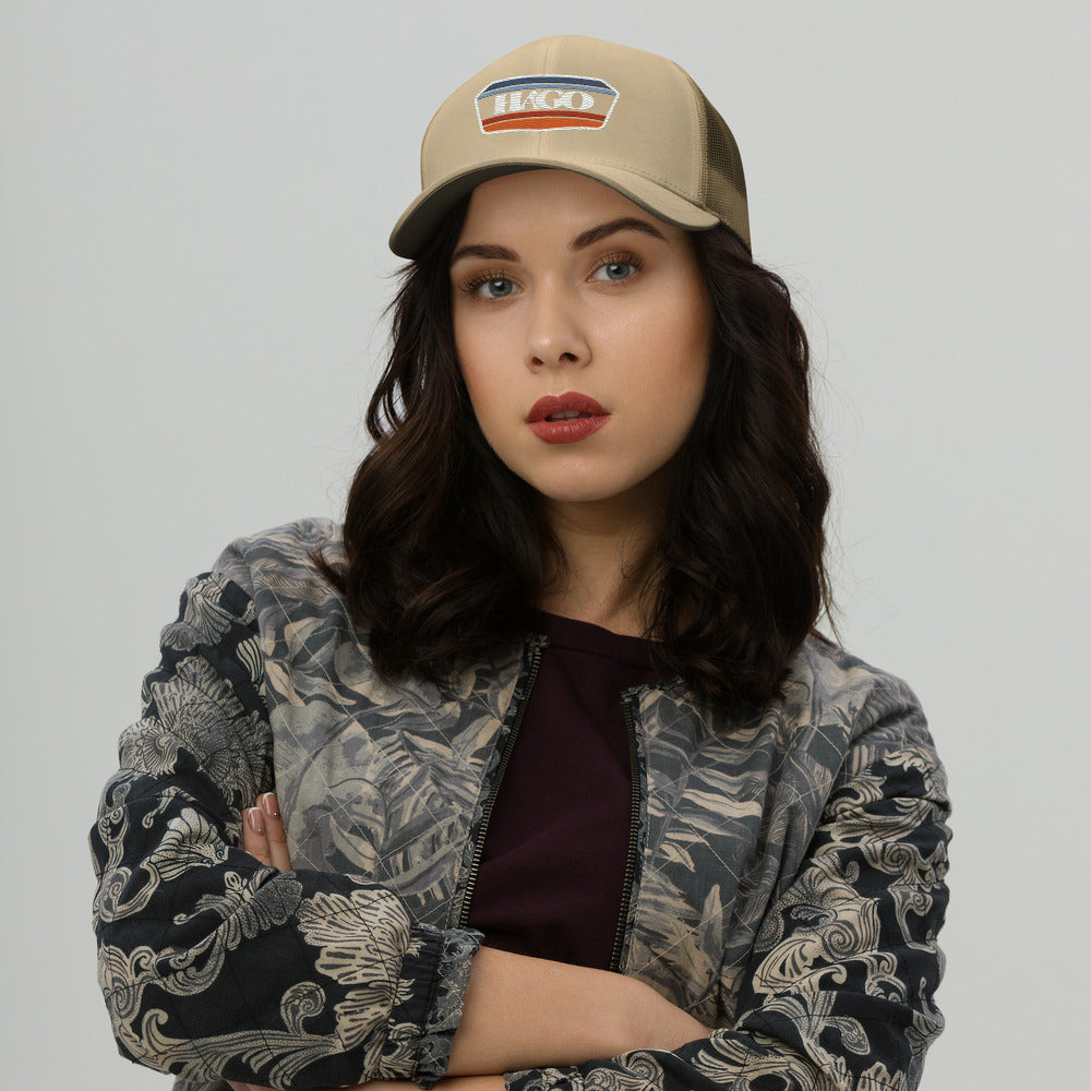 Vintage Americana Trucker Cap | Six-Panel Mesh Snapback Hat