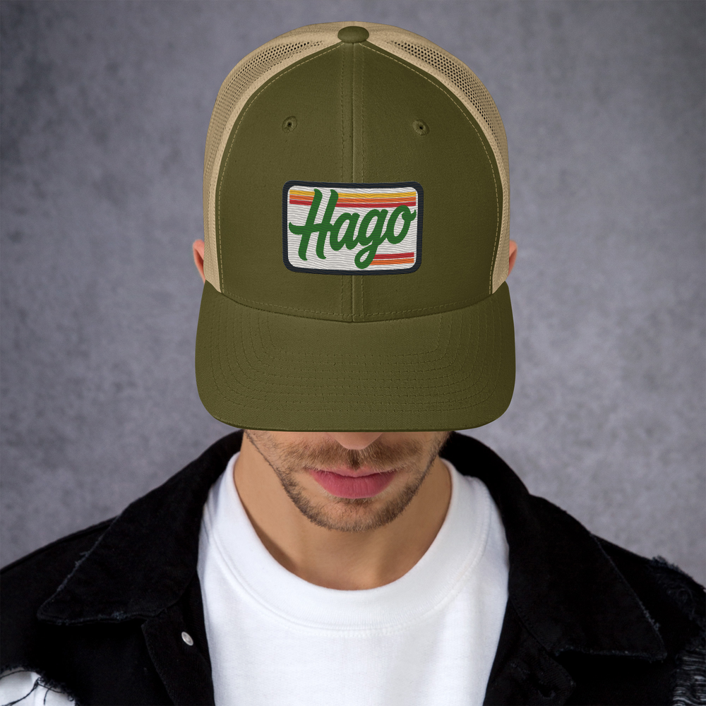 Sunset Retro HAGO Trucker Hat
