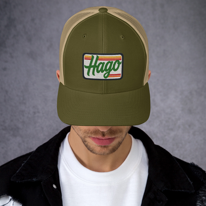 Sunset Retro HAGO Trucker Hat