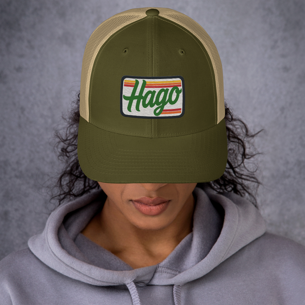 Sunset Retro HAGO Trucker Hat