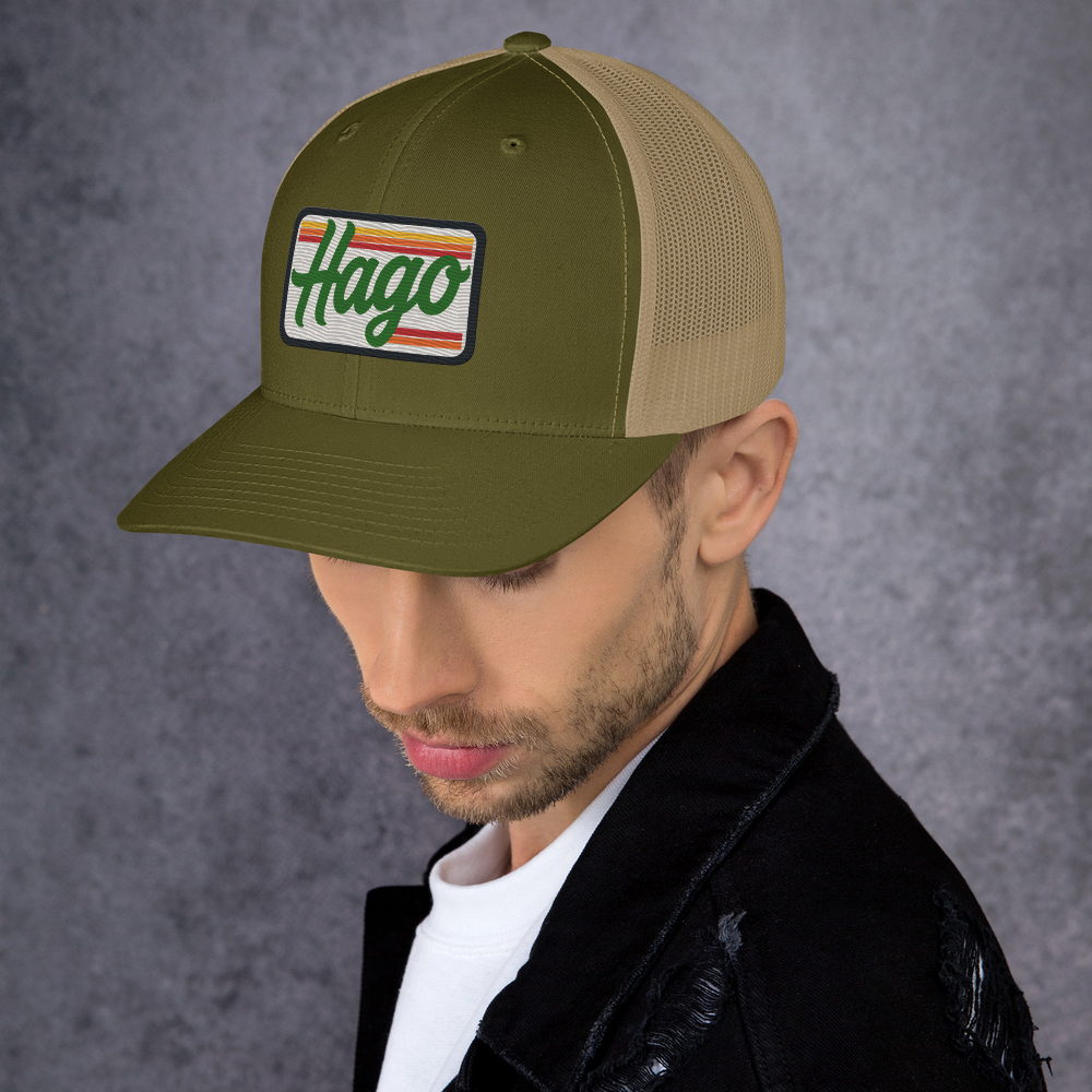Sunset Retro HAGO Trucker Hat