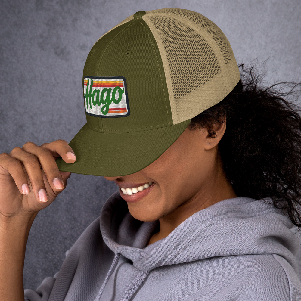 Sunset Retro HAGO Trucker Hat