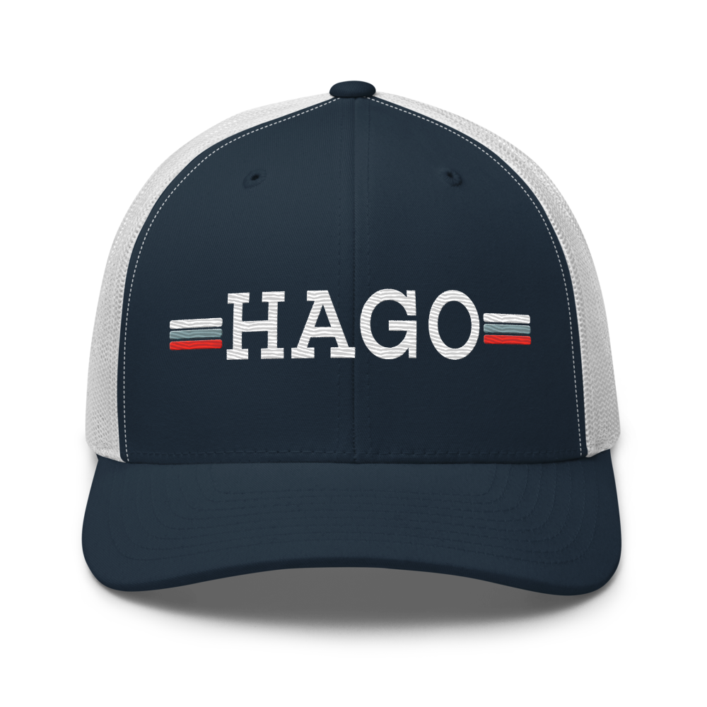 HAGO Americana Trucker Hat | Classic Six-Panel Mesh Snapback