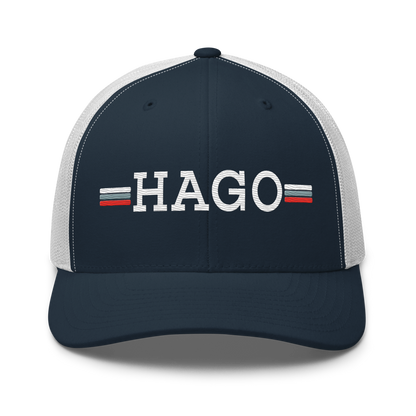 HAGO Americana Trucker Hat | Classic Six-Panel Mesh Snapback