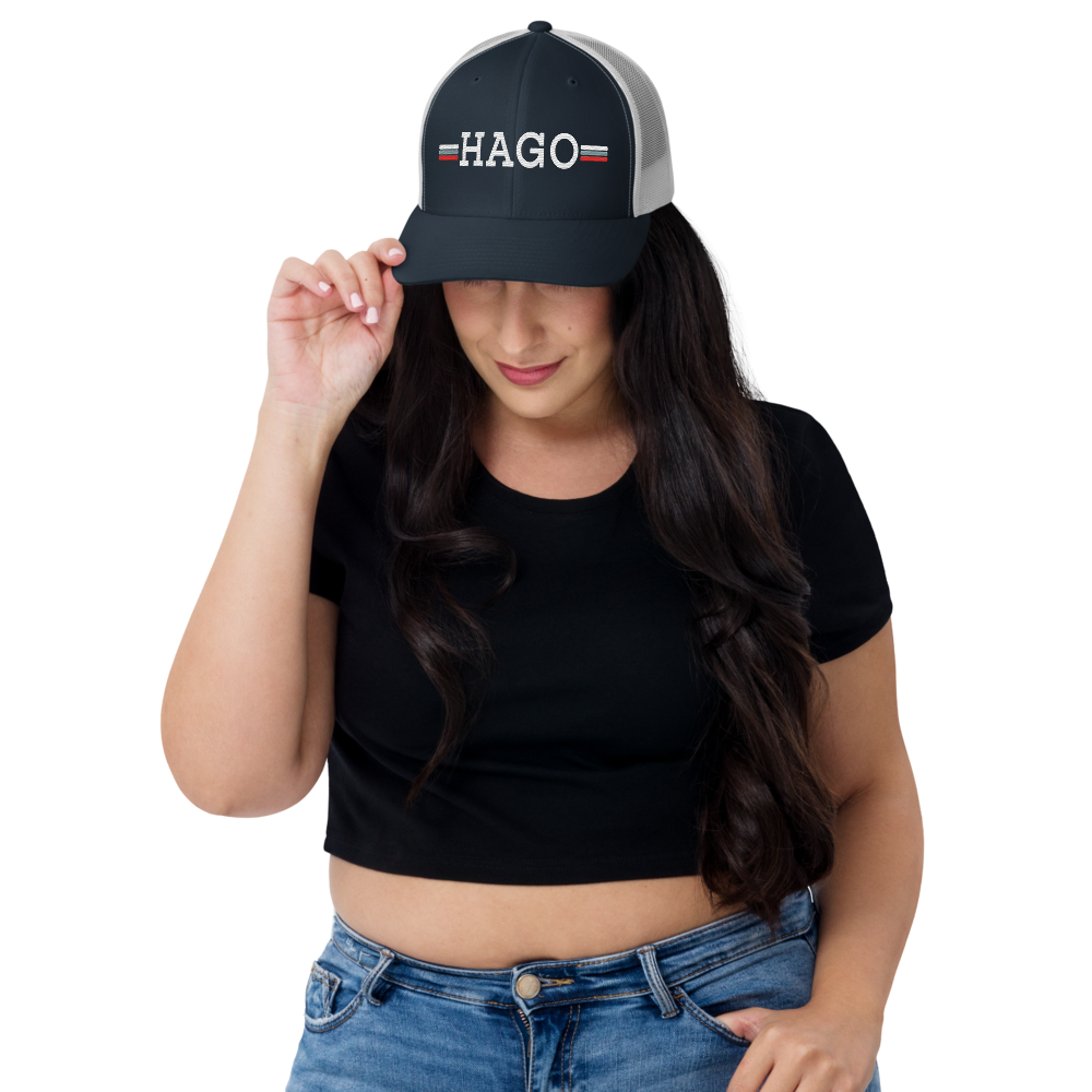 HAGO Americana Trucker Hat | Classic Six-Panel Mesh Snapback