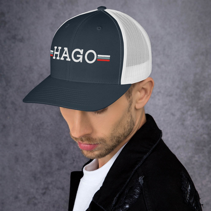 HAGO Americana Trucker Hat | Classic Six-Panel Mesh Snapback