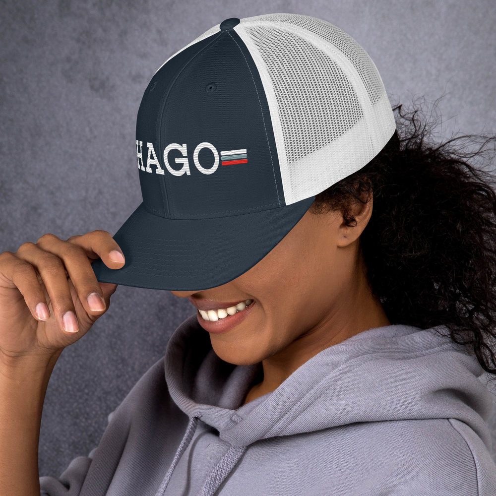 HAGO Americana Trucker Hat | Classic Six-Panel Mesh Snapback