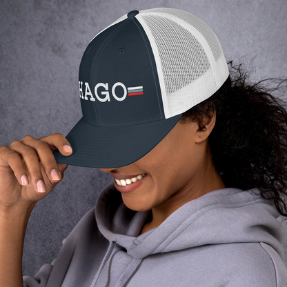 HAGO Americana Trucker Hat | Classic Six-Panel Mesh Snapback