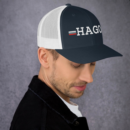 HAGO Americana Trucker Hat | Classic Six-Panel Mesh Snapback