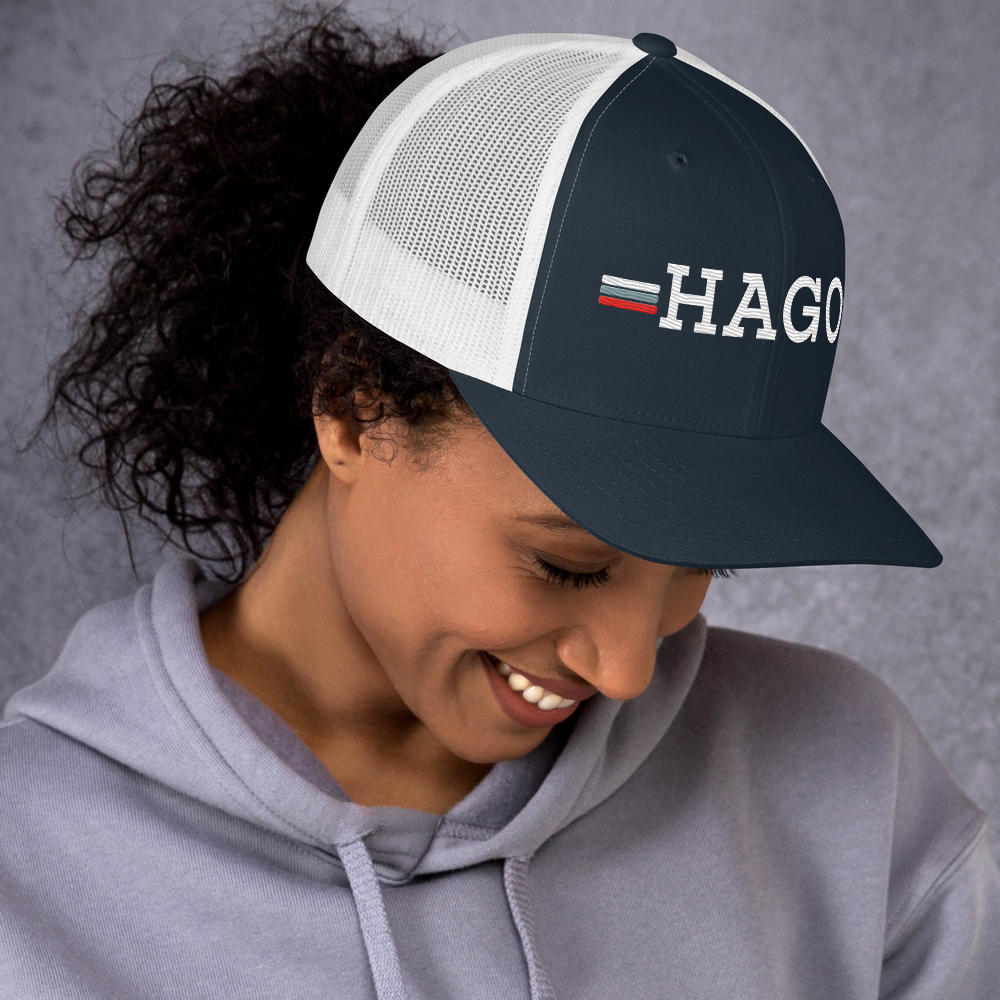 HAGO Americana Trucker Hat | Classic Six-Panel Mesh Snapback