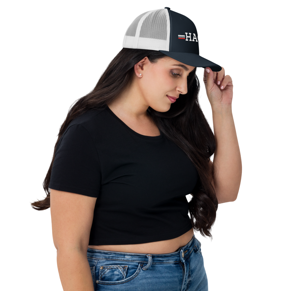 HAGO Americana Trucker Hat | Classic Six-Panel Mesh Snapback